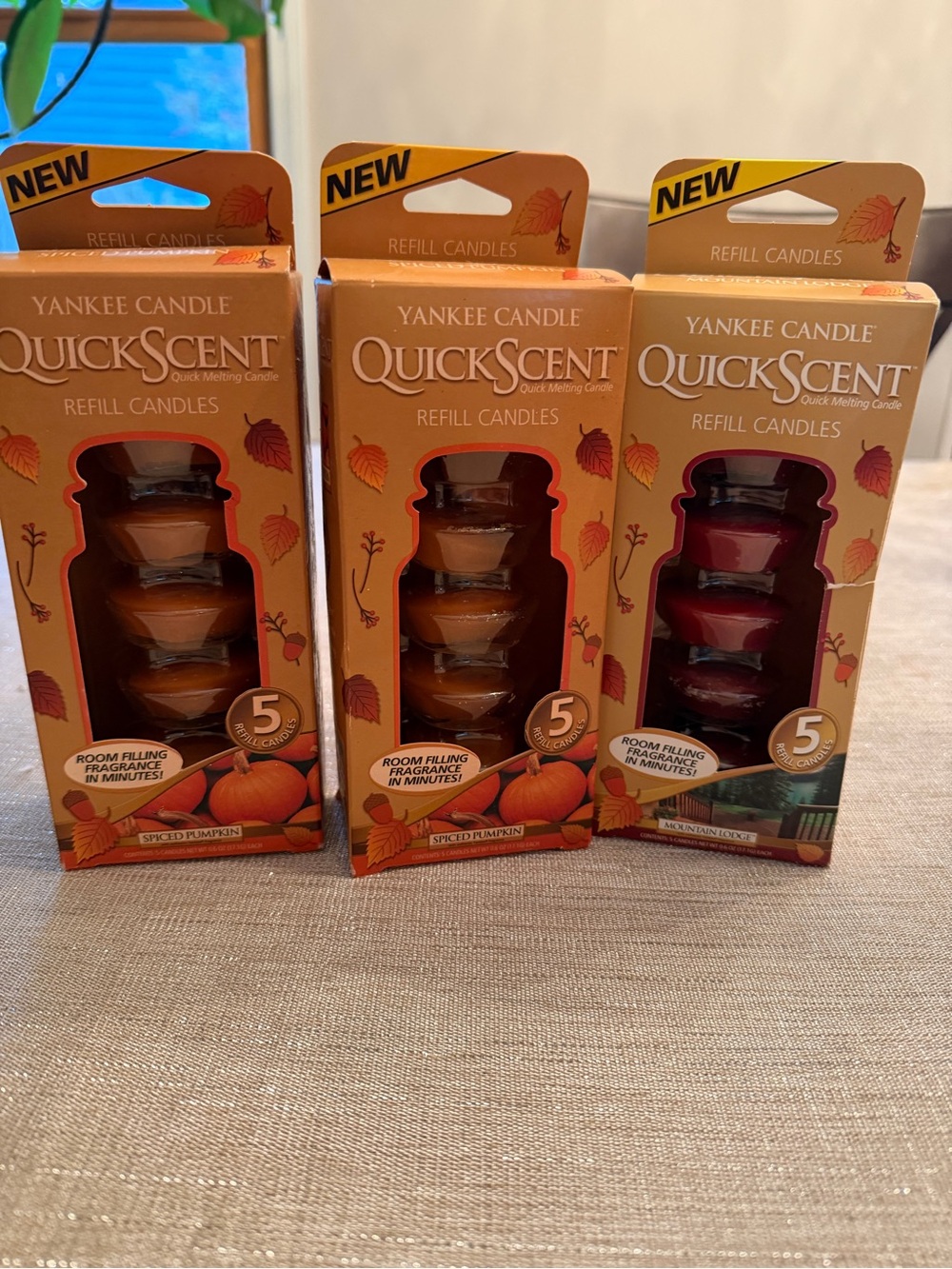Yankee Candle QuickScent Refill Candles - 3 sets of 5 meltable candles